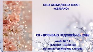 СП «Добиваю недовязы» отчёт № 18 (12 июня - 19 июня)