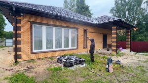 Заставила мужа мыть окна. Наводим порядок. Живем в деревне и строим дом своими руками.
