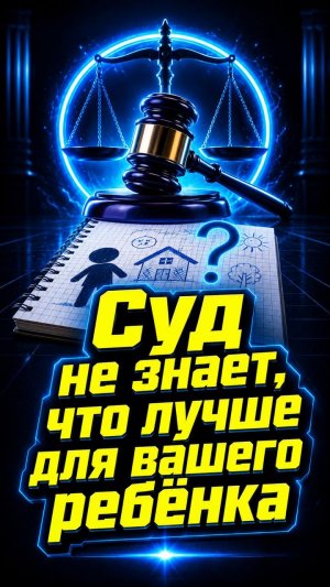 Суд не знает, что лучше для вашего ребёнка