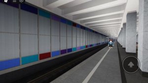 Парад поездов метро ЕЖ 3 в Роблоксе на станции Текстильщики.