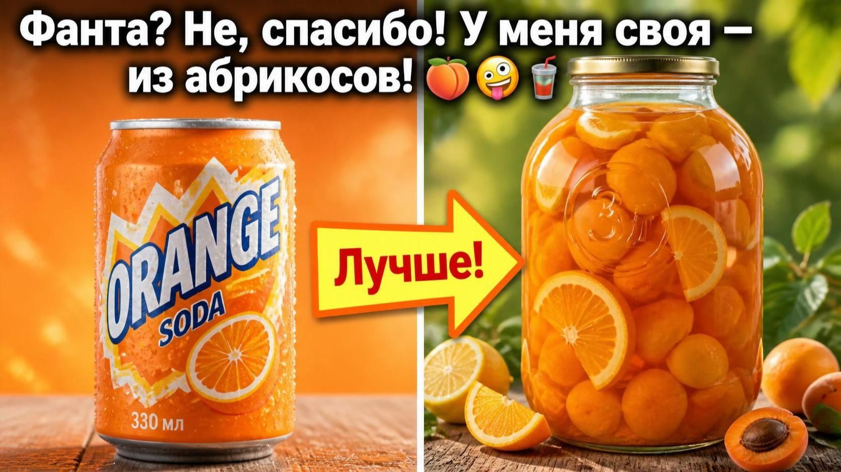 Фанта_ Не, спасибо! У меня своя — из абрикосов! 🍑🤪🥤