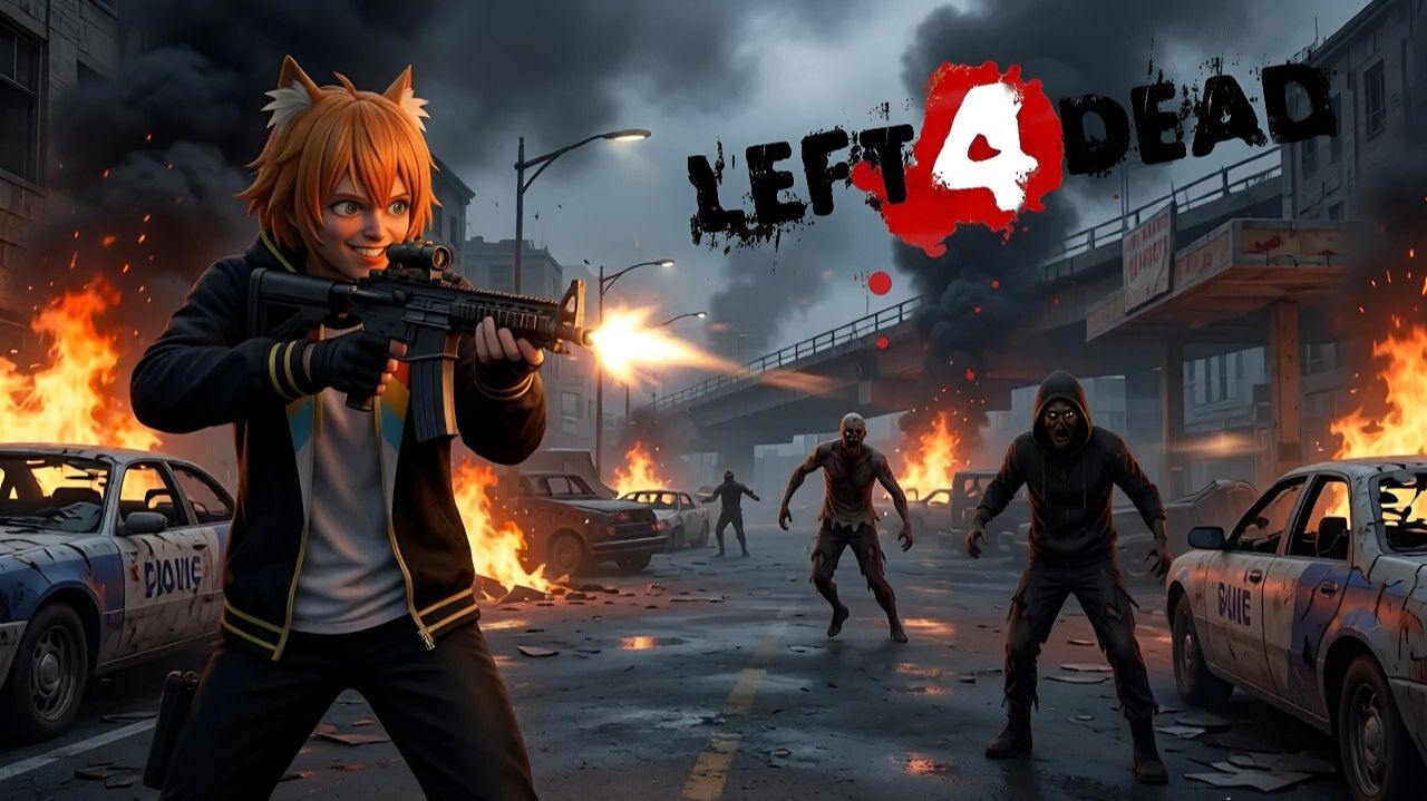 МОЧИМ ЗОМБАКОВ | Left 4 Dead ( Нэкай ) смотреть онлайн