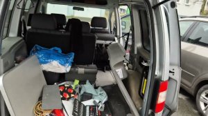Установка камеры заднего вида Volkswagen Caddy.