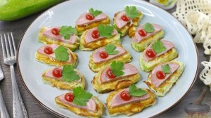 КАБАЧКИ В КЛЯРЕ, С КОЛБАСОЙ И ЧЕСНОКОМ