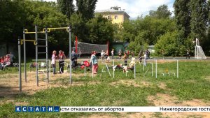 Две новые спортивные площадки открылись в Московском районе Нижнего Новгорода