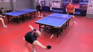 финал I vs II Чирков А. (717) - Лыков С. (749) 16.06 настольный теннис Лиги СК Метрострой СПб