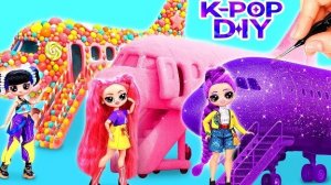 Сладкий и пушистый самолёт K-Pop Охотниц на Демонов! 10 поделок для кукол L.O.L.