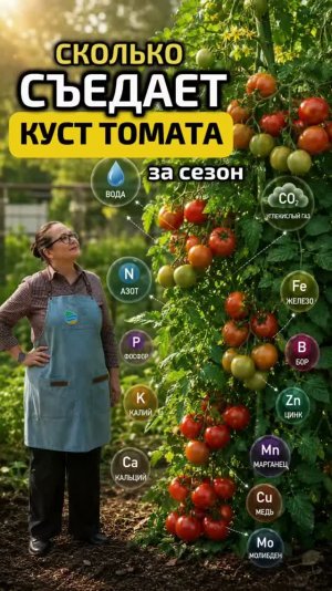 Сколько съедает куст томата за сезон