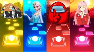 Мультик для детей. Баттл: Coffin dance, Let It Go, Амогус, 2 Phut Hon. Tiles Hop