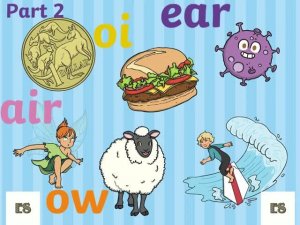 Чтение буквосочетаний  oi ear  air  ow PART 2  с аудио