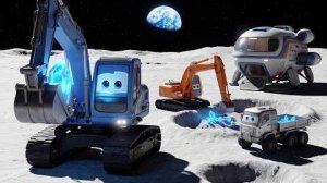 🏗️🌕 Большая стройка на Луне начинается! Мультики для детей