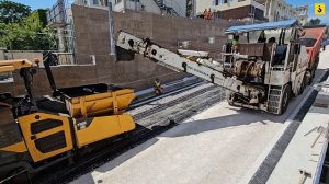 Укладка асфальтобетона на ул Адмирала Октябрьского