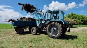Т-40АМ и МТЗ-82 в работе!