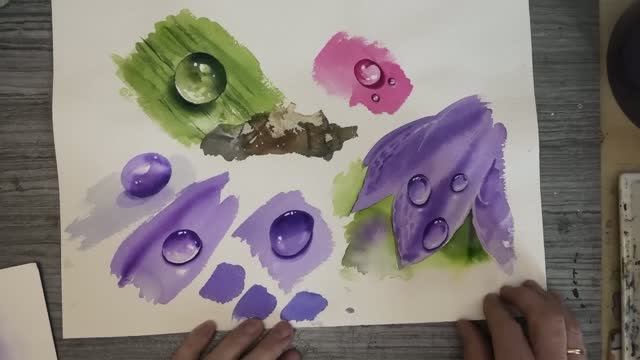 Как нарисовать капли воды