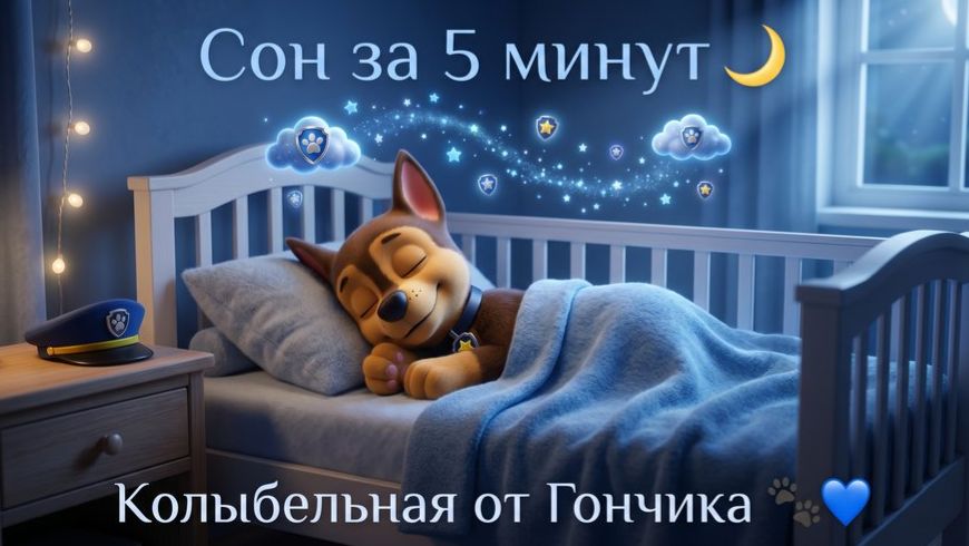 Колыбельная для малышей! Щенячий патруль Гончик🌙 Уснёт за 5 минут! Для Детей. Детская колыбельная