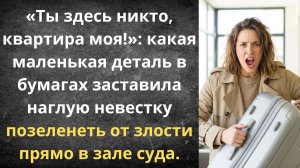 Подарила квартиру сыну и стала никем | Истории из жизни