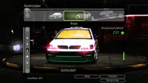 Как сделать тачку Mitsubishi Lancer Priss's в NFS Underground 2