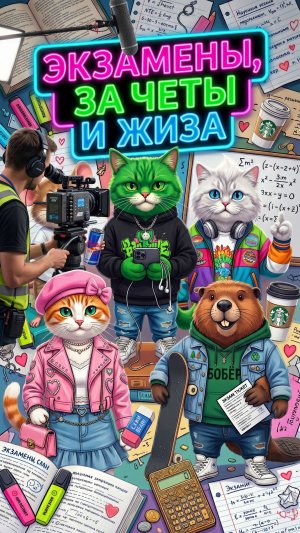 ЧИСТО Я И МОИ ДРУЗЬЯ: От будильника до экзамена | ЖИЗА Кактус и кисляк