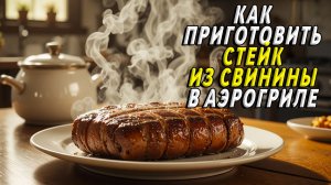 Как приготовить стейки из свинины в аэрогриле