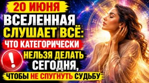 20 июня - Вселенная слушает все. Что нельзя делать, чтобы не спугнуть судьбу.