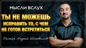 МЫСЛИ ВСЛУХ «Ты не можешь исправить то, с чем не готов встретиться лицом к лицу» Андрей Шаповалов