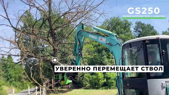 🟢 GS250 OMEFGROUP Лесная валочная пила на экскаваторы 3-6тн