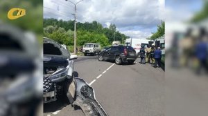 В ЖЕЛЕЗНОГОРСКЕ СТОЛКНУЛИСЬ АВТОБУС И ДВА ЛЕГКОВЫХ АВТОМОБИЛЯ