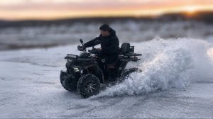 ДРИФТ НА КВАДРОЦИКЛЕ ПО ЛЬДУ ❄️🔥