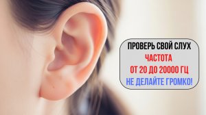 Тест для проверки слуха по частотам 🎧👂