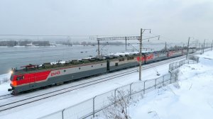 Поезда России зимой в Иркутске на Транссибе в конце декабря 2025 | Зима в Сибири