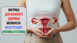 Матрица предназначена для женщин, испытывающих приливы, отливы, и другие неприятные симптомы