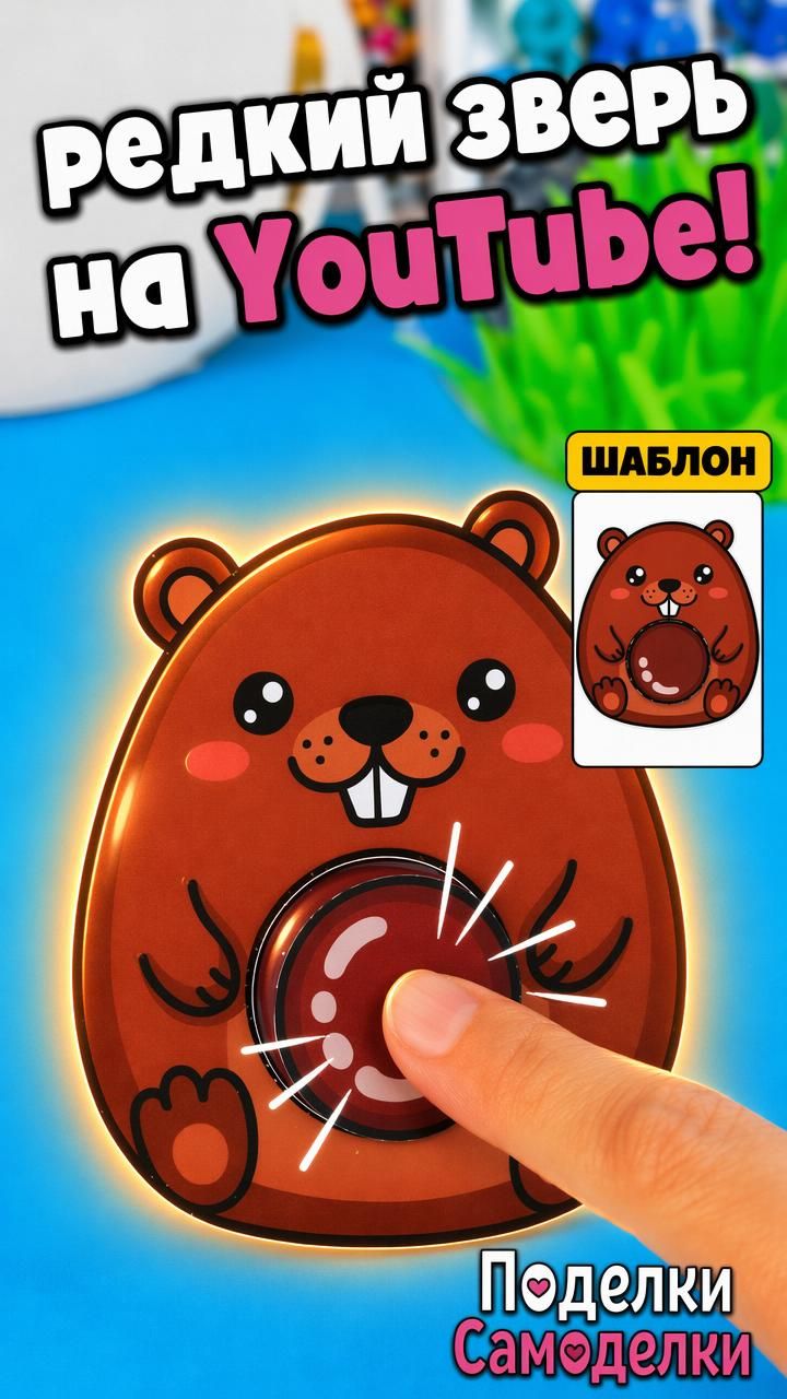 🦫м Собери самого МеМного зверя на Ютубе из бумаги своими руками
