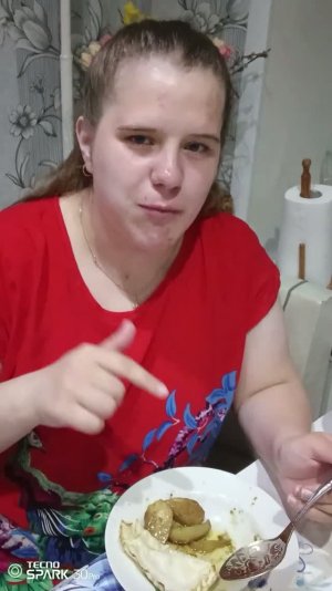 Волшебный мукбанг / восторг из духовки / запеченая картошка по деревенскси с капустой
