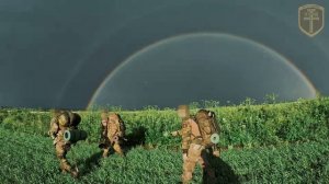 Радуга во время стокилометрового марша