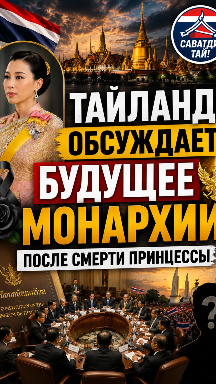 👑 ТАИЛАНД ОБСУЖДАЕТ БУДУЩЕЕ МОНАРХИИ ПОСЛЕ СМЕРТИ ПРИНЦЕССЫ #новости #новостисегодня #тайланд