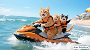БРАТ РЫЖУЛИ ПРИЕХАЛ ИЗ ДЕРЕВНИ И ВПЕРВЫЕ ПОКАТАЛСЯ НА ГИДРОЦИКЛЕ 🌊🐾