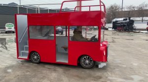 Парк Притяжение. Магнитогорск. Поездка на двухуровневым автобусе