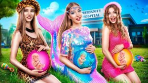 Русалка Становится Мамой! Беременная Русалка vs Реальная Девушка Тим Тин