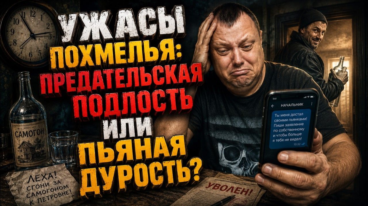 Ужасы похмелья: Предательская подлость или пьяная дурость?