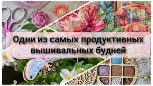 Одни из самых продуктивных вышивальных будней
