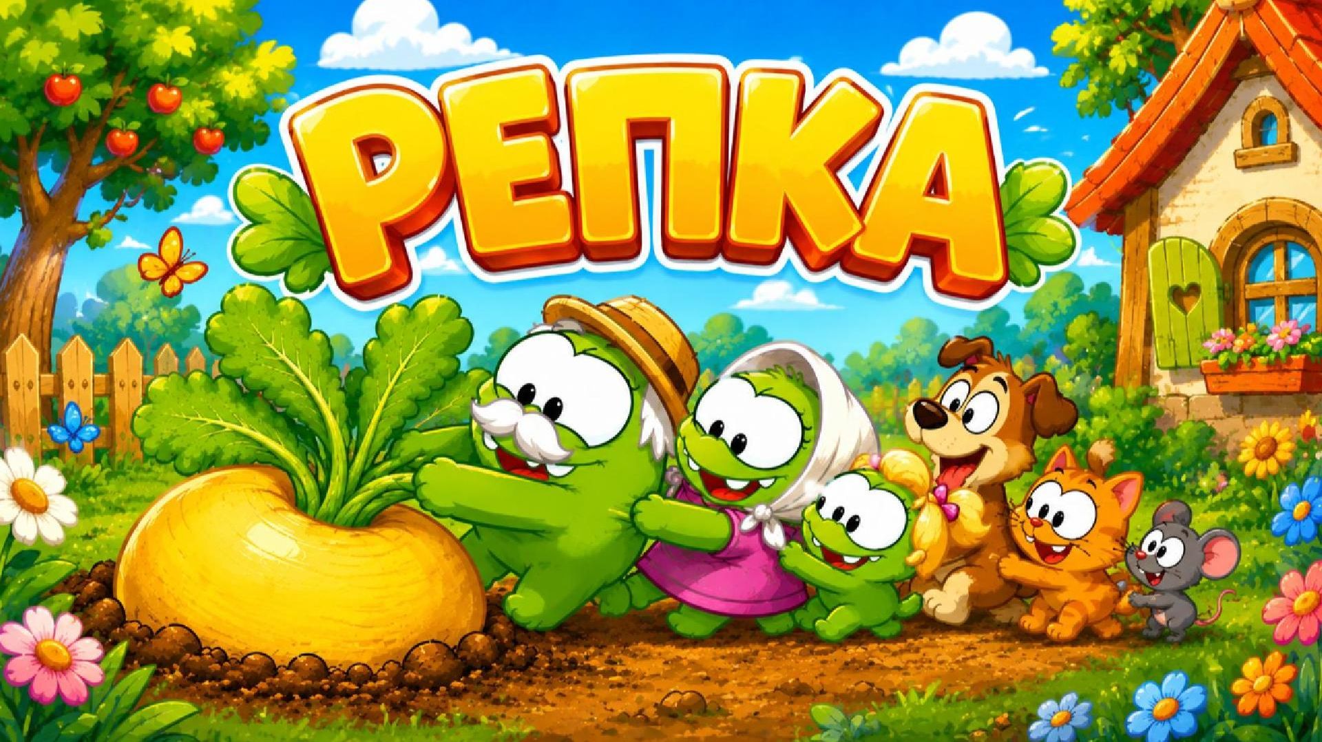 🌟 РЕПКА АМ НЯМ🌟 | Весёлый мультфильм для детей смотреть онлайн