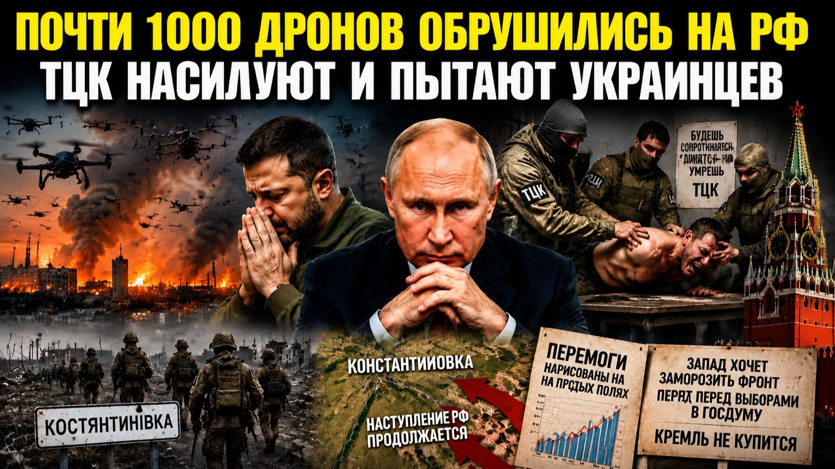 Россия отбила невероятный налёт БПЛА! Зверства ТЦК шокировали депутатов Рады! смотреть онлайн