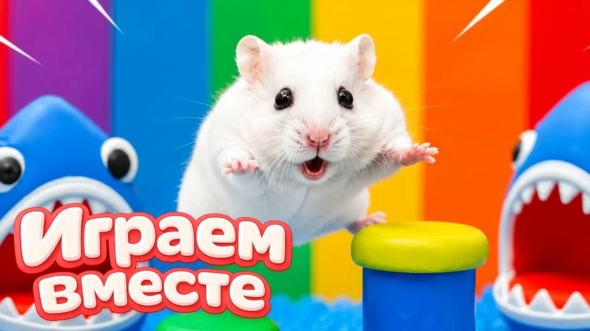ХОМЯК ВЫБИРАЕТСЯ ИЗ СЕКРЕТНОЙ ХОМЯЧЕЙ ТЮРЬМЫ ! Забавные животные ! Супер лабиринт для хомяка №27 смотреть онлайн