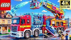LEGO City Fire Rescue: Спасите город от стихийного бедствия! | Забавный эксперимент Lego