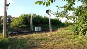 Сцепка тепловозов ТЭП70БС-281 и ЧМЭ3-3213 Перегон Турмасово - Мичуринск-Уральский