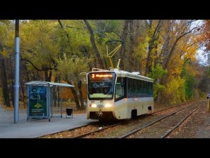 Поездка на трамвае 71-619А 1022 по маршруту 3, вышедшем после почти 2 годового простоя в депо