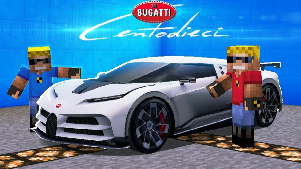Это настоящий BUGATTI Сentodieci в Майнкрафт! МОЙ КЛОН МНЕ ПОМОГ! смотреть онлайн