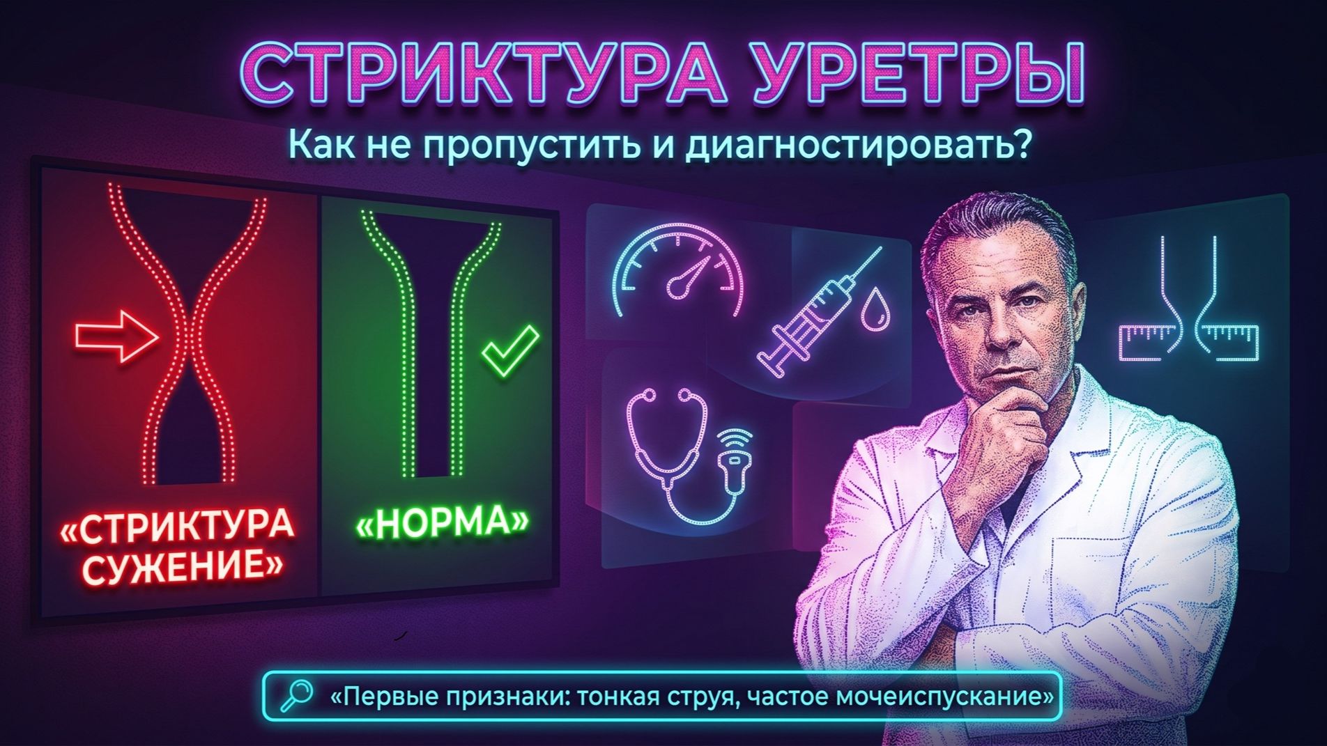 Стриктура уретры: как не пропустить и диагностировать?