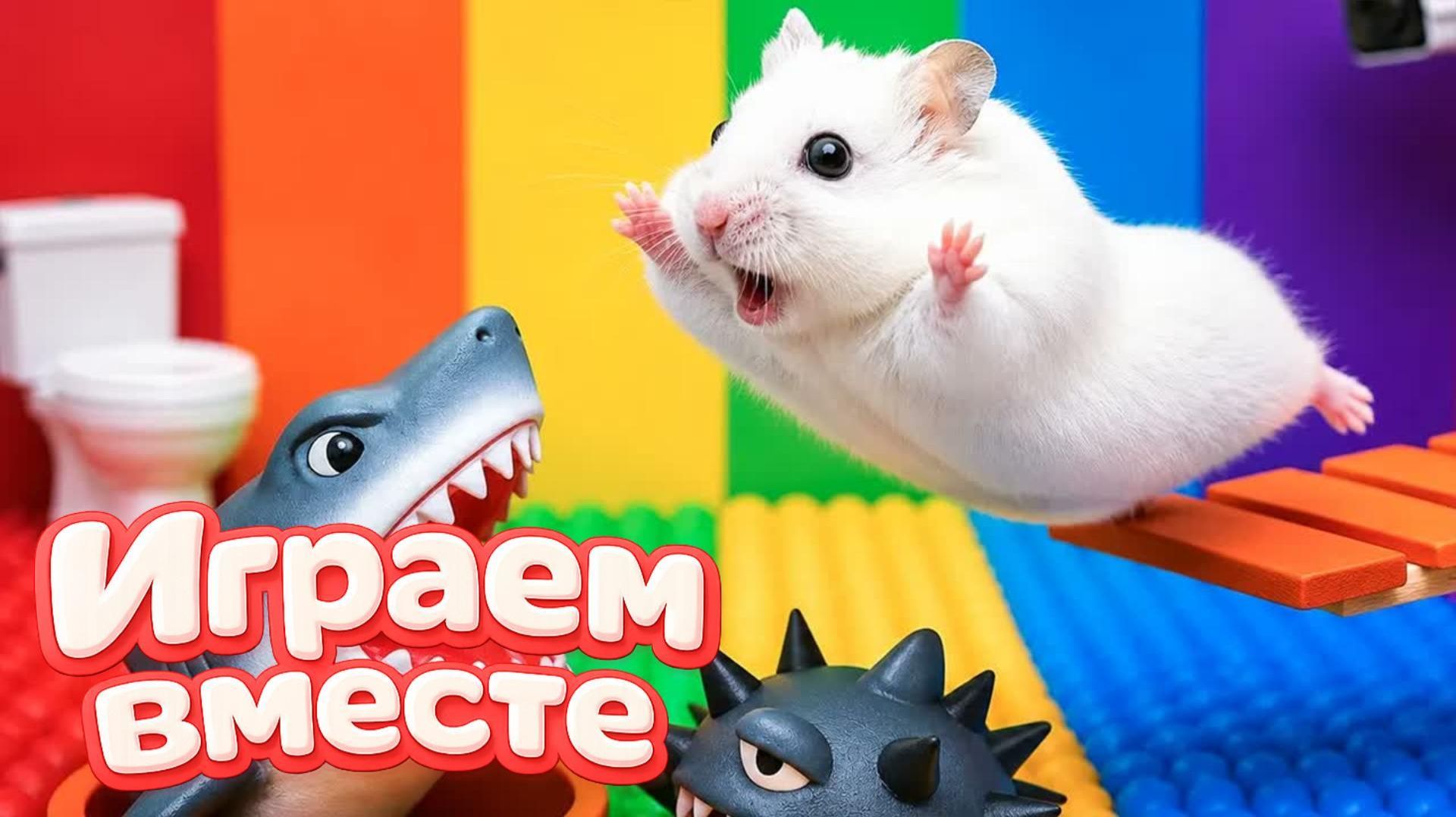ХОМЯК ВЫБИРАЕТСЯ ИЗ СЕКРЕТНОЙ ХОМЯЧЕЙ ТЮРЬМЫ ! Забавные животные ! Супер лабиринт для хомяка №29 смотреть онлайн