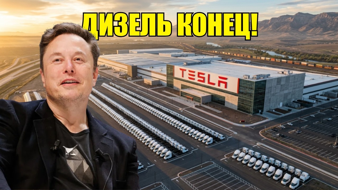 Безумный Tesla Semi с запасом хода 500 миль потряс всю грузовую индустрию!
